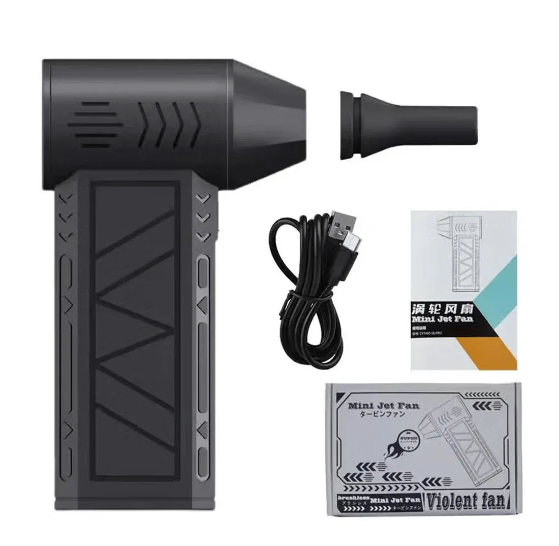 Mini Jet Fan Blower – Portable USB Rechargeable Air Blower